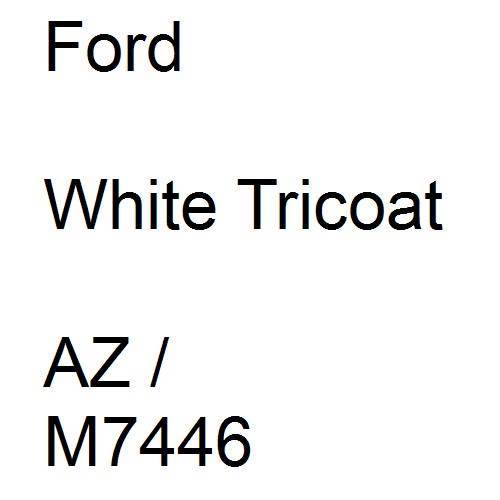 Ford, White Tricoat, AZ / M7446.
